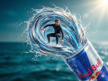 Nano Banana Pro on Gemini app.

Prompt: A vibrant fantasy-style soda commercial where a playful youn