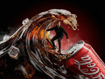 Nano Banana Pro on Gemini app.

Prompt: A vibrant fantasy-style soda commercial where a playful youn