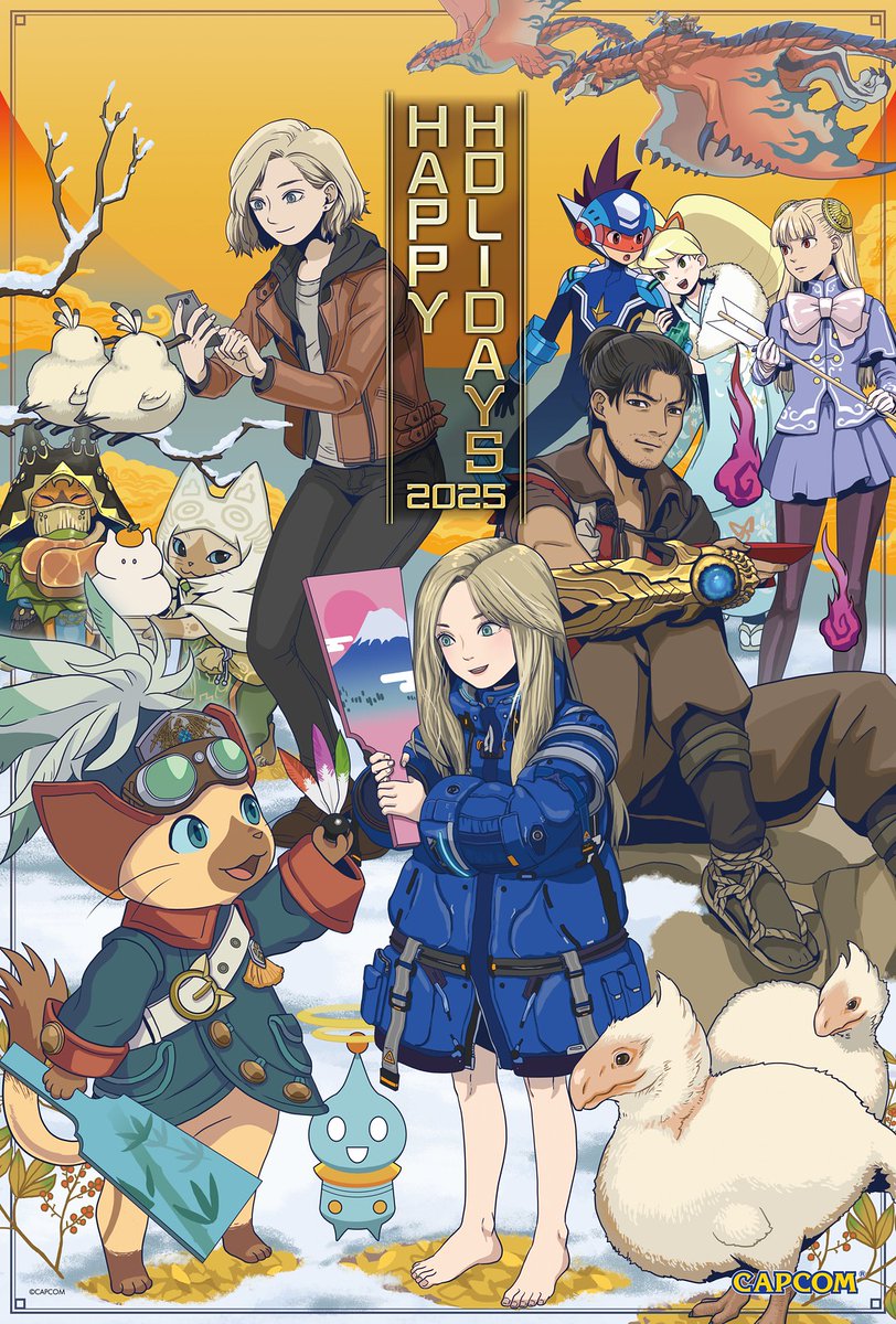 Capcom & SNK's Christmas and New Year greeting cards