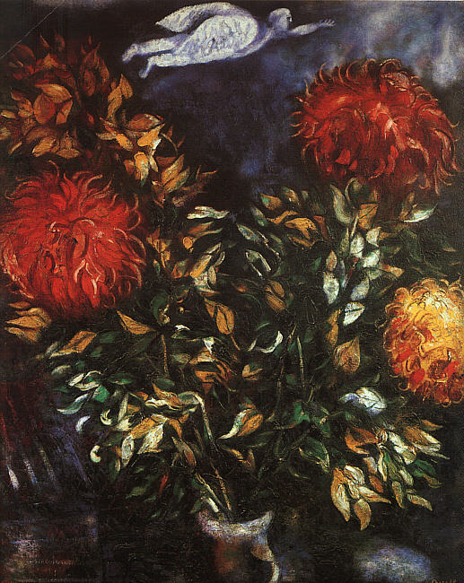 Chrysanthemums #artbots #chagall
