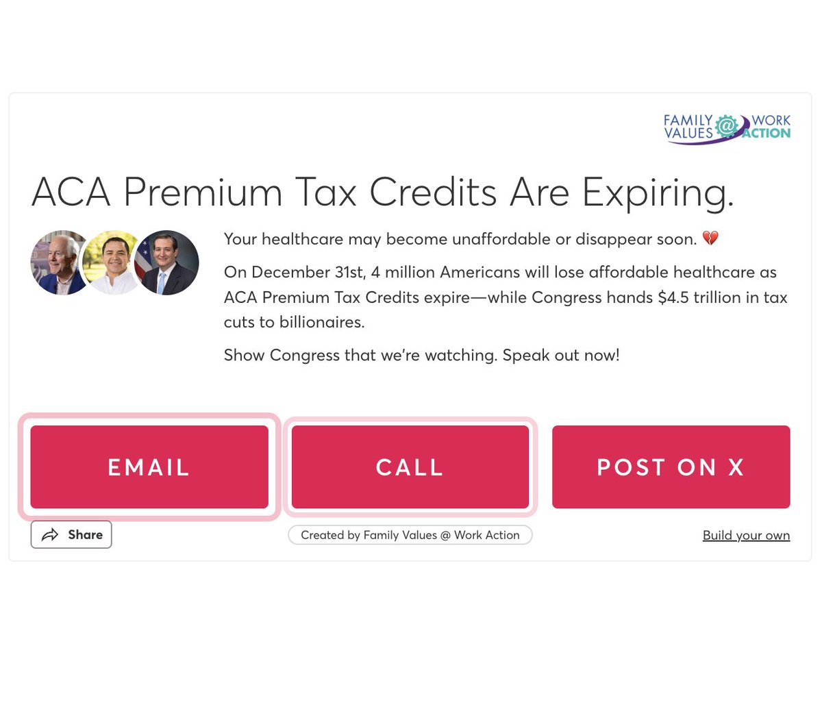 Family Values @ Work Action tweet media