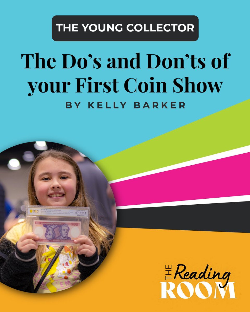ANACoins's tweet photo. Heading into your first coin show? From kid-friendly activities to proper coin handling and dealer tips, these do’s and don’ts help young collectors explore with confidence. 👉 https://t.co/qA1fVoYbrb
#YoungNumismatists #CoinShows #CoinCollecting #ANAReadingRoom https://t.co/zik22jEFKw