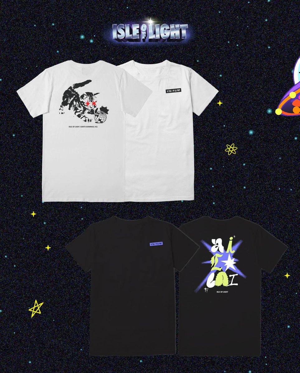 isleoflightfest's tweet photo. La merch oficial de IOL 2026 ya está aquí 🔥
Porque el vibe también se lleva puesto.
Pre-ordena tu merch en nuestra nueva tienda en el LINK en BIO para asegurar tu talla y pagar menos antes del festival.☝️
#merch #isleoflight #iol2026 #tshirtdesign #FestiveSeason https://t.co/QpsuOTHivS