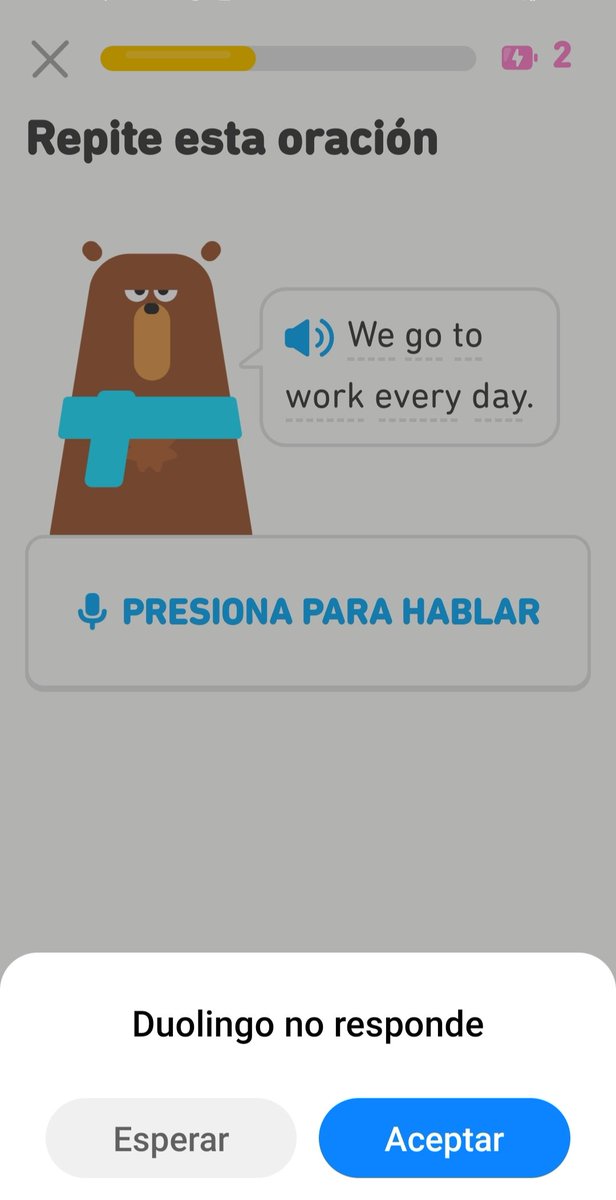 Picablilla's tweet photo. Solo quiero decirte bb @duolingoespanol que de verdad lo intento 🥹 pero mi pichurriento celular no me deja... Estaría genial que haya una versión "ligera" de tu app 🥺 https://t.co/mxp4oNSuAh