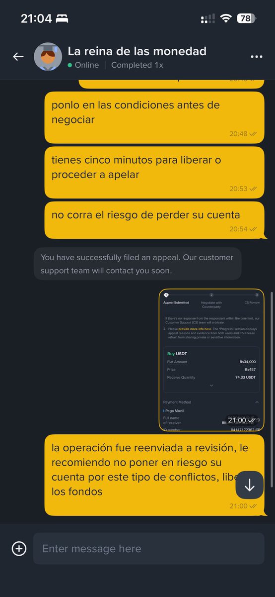 Mundacio's tweet photo. recuerden que NADIE en @BinanceLATAM puede exigirles a ustedes una foto de su cédula o algún documento que los identifique como titular 

en caso de que no quieran liberar esperen la apelación 

hay que matar esta mala práctica https://t.co/7fP8zVQ4jT