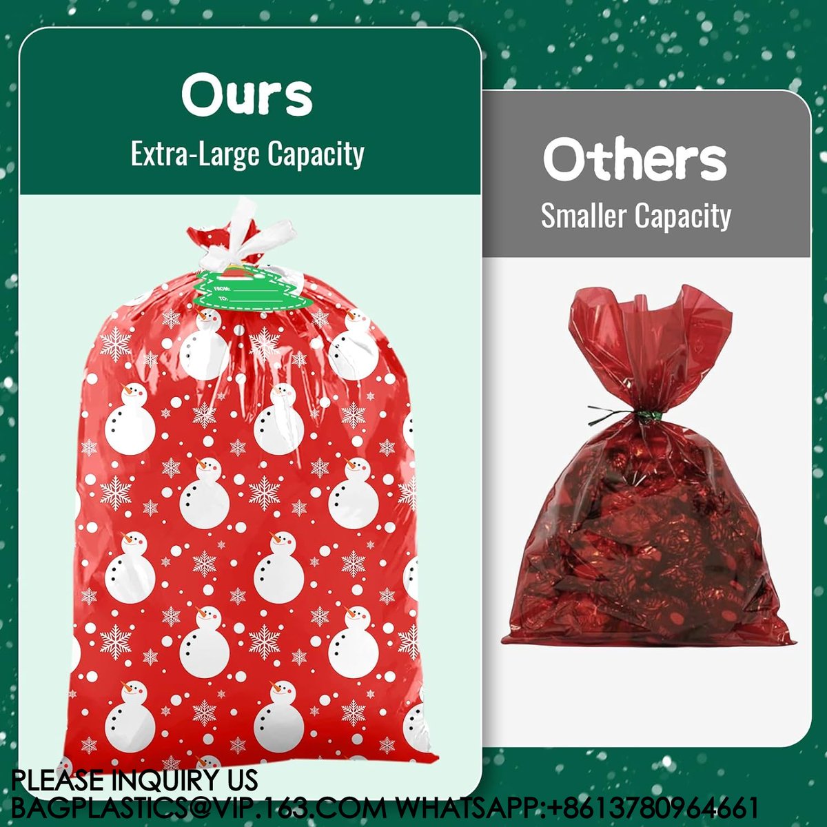 Bagease's tweet image. gift package #fyp #Christmas #Candy #Gift #Bag #Custombag#giftbag#candybag#treatbag#giftpackage Holiday Adjustable Drawstring Bag Christmas Paper Gift Bags Packaging With Handle Holiday Paper Gift Bags, Christmas #GoodyBags Drawstring #GiftPackage Bags Pouch Shopping Bag Gift Bag