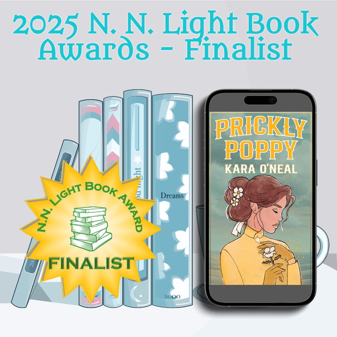 KaraONealAuthor's tweet image. I'm so excited to announce that Hazel -- also known as 𝐏𝐑𝐈𝐂𝐊𝐋𝐘 𝐏𝐎𝐏𝐏𝐘 -- is a finalist for best book of 2025 in the Historical Western Romance category with N.N. Light!!!

books2read.com/u/47qyEN