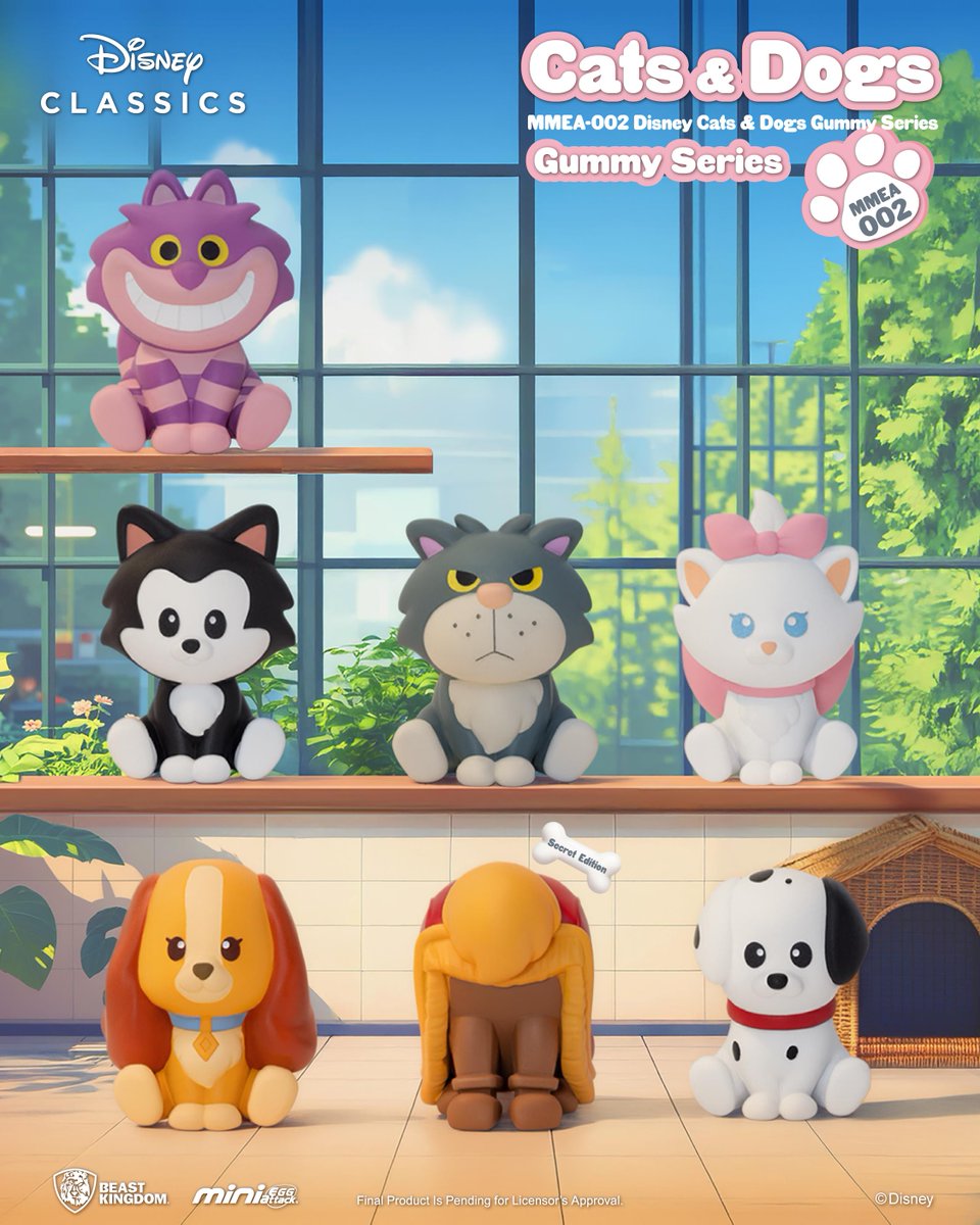 ◎BEAST KINGDOMより、「ディズニーキャット＆ドッグ グミシリーズ」が