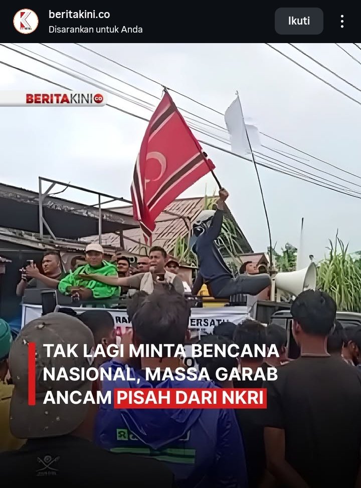 indepenSumatera's tweet image. when all patience has disappeared and hope has disappeared all that remains is disappointment and resistance.