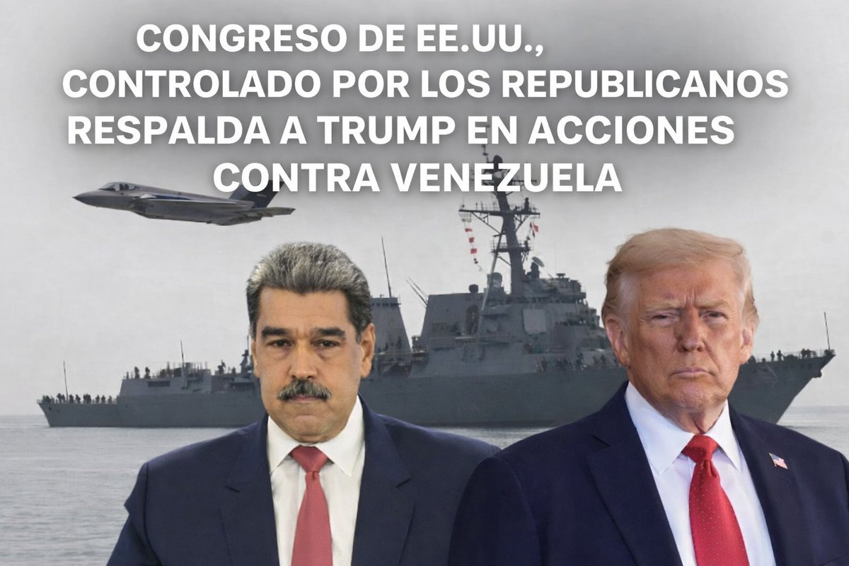 CONGRESO DE EE.UU., CONTROLADO POR LOS REPUBLICANOS, RESPALDA A TRUMP EN ACCIONES CONTRA VENEZUELA

La Cámara de Representantes de Estados Unidos, controlada por una mayoría republicana, rechazó este miércoles 17 de diciembre dos resoluciones impulsadas por legisladores