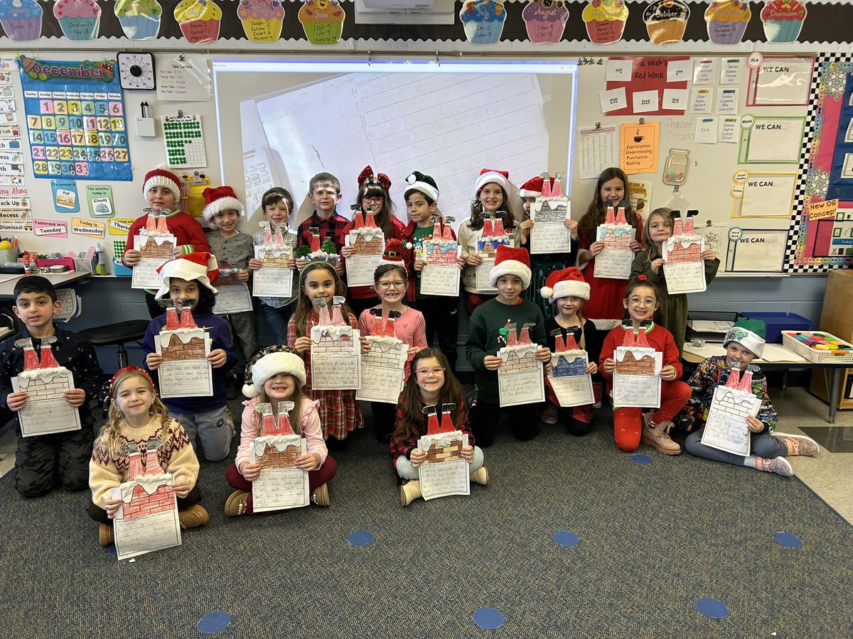 Santa’s Stuck!! We had a lot of fun coming up with our own creative ways to get Santa out of the chimney 📝🎅🏻