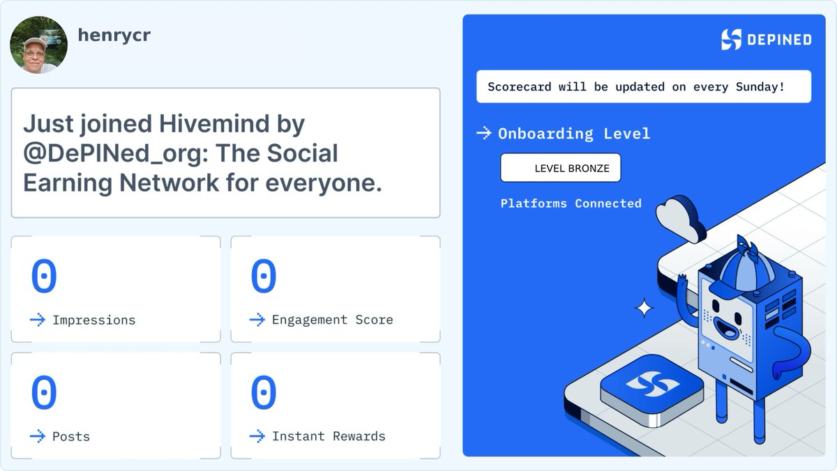 henryco98064546's tweet image. Hey! 👋 I just joined Hivemind by DePINed — a platform where you can earn rewards for your social engagement!

Check it out and start earning 🚀
👉 hivemind.depined.org

#DePINed #Hivemind #ExactDistribution #WebGlorious #InternetPositioning
