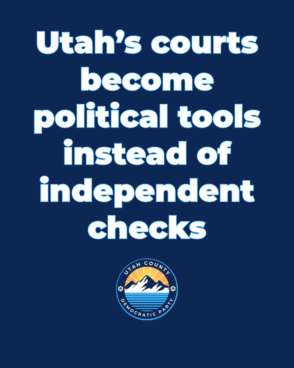 utcountydems's tweet photo. When power goes unchecked:

• Families and service members pay the price
• Representatives stop answering to the people
• Courts lose independence
• Communities get ignored
• Voters lose their voice

Accountability isn’t partisan. It’s democratic. https://t.co/Y4GvfEffeT