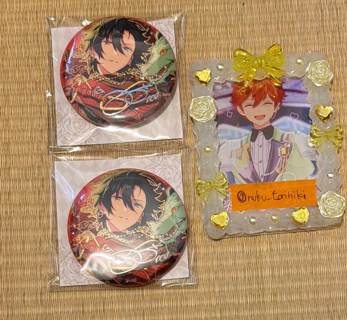 譲渡】 あんスタ 中国 6月 盛放缶バッジ 譲 画像のみか2点 求 まとめて