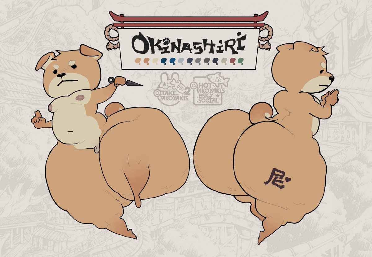 TAKI_TAKOYAKIS2's tweet image. OC Comm for @colesonNSFW 🍑💛🥷