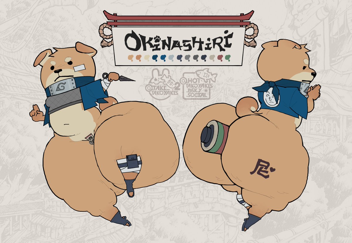 TAKI_TAKOYAKIS2's tweet image. OC Comm for @colesonNSFW 🍑💛🥷