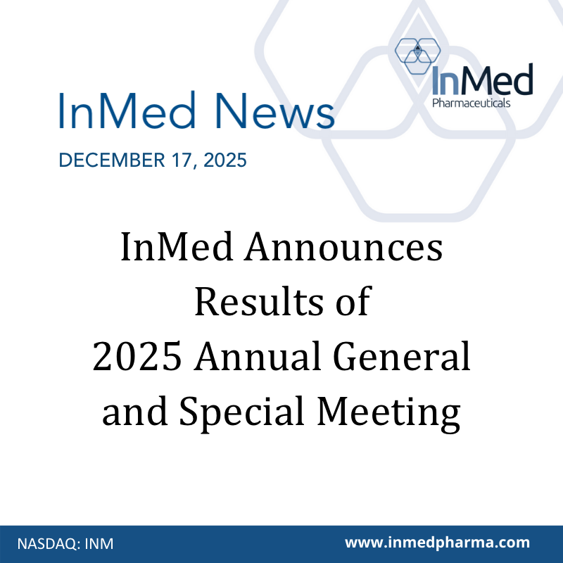 InMed Pharmaceuticals tweet media