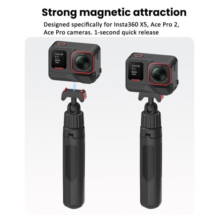SunskyOnline's tweet image. Quick-Release Stick/Tripod for Insta360:
 
➤ 1-Second Magnetic Quick-Release
➤ Converts from Stick to Tripod
➤ Extends 185mm to 400mm
➤ Ultra-Light at 104g
 
👉bit.ly/3MGcRbK
#MagneticTripod #SelfieStick #Insta360X5 #PortableGear
