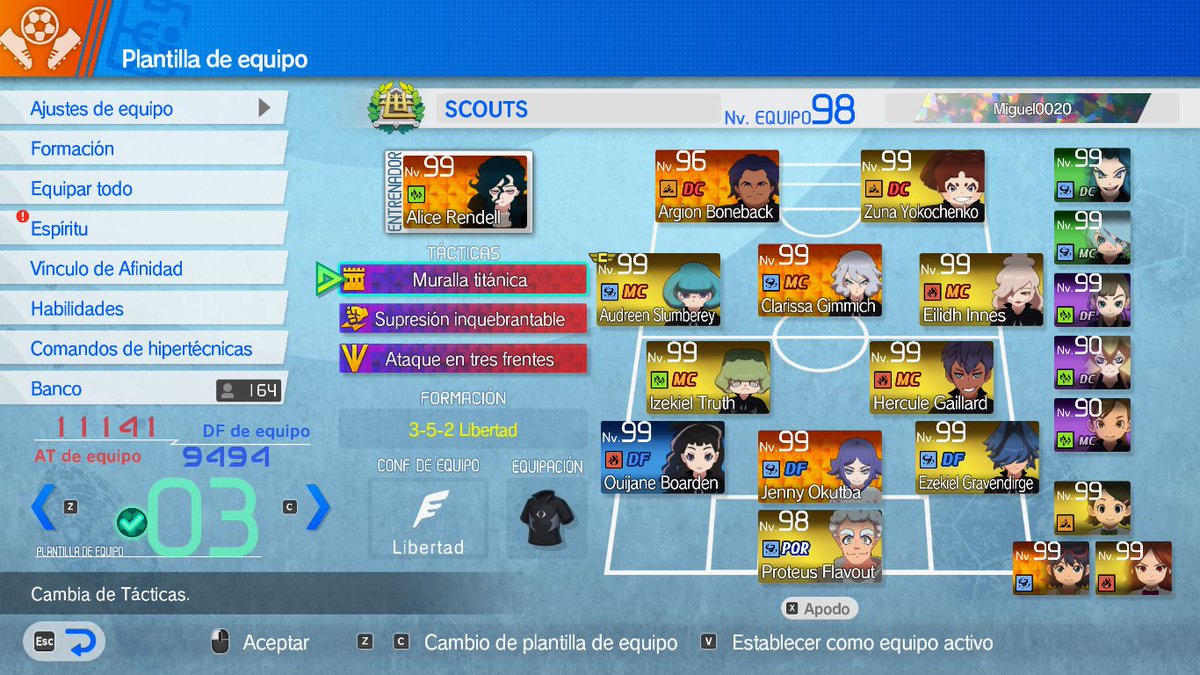Miguex0020's tweet photo. @Inazuma_Raptor Equipo de scouts y me la pela muchísimo,  y el otro era el equipo que solía usar hasta que llegue rango maximo y ya https://t.co/dQfvcwTZf3