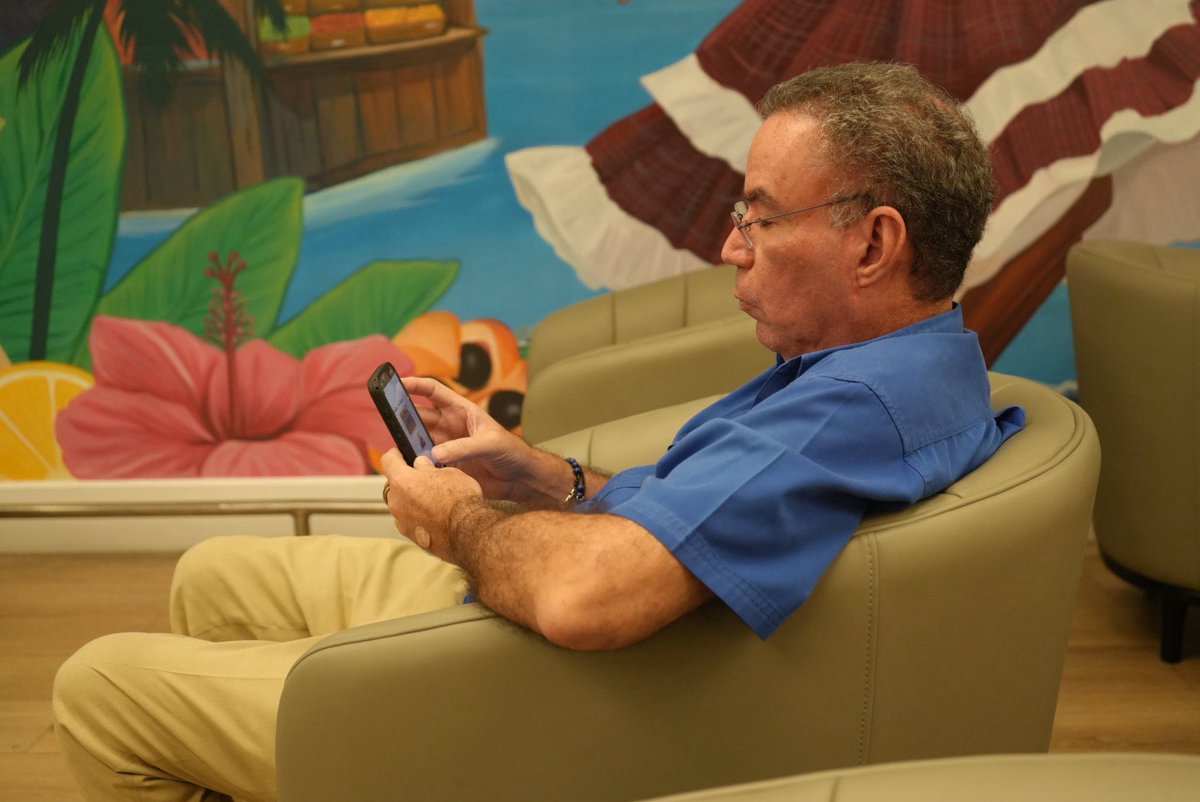 #Update I am in Montego Bay awaiting the arrival of 120 linesmen for the accelerated electricity restoration plan. 

Working. Remember 🇯🇲 Well done is better than well said. #ActionMan not #DebateMan