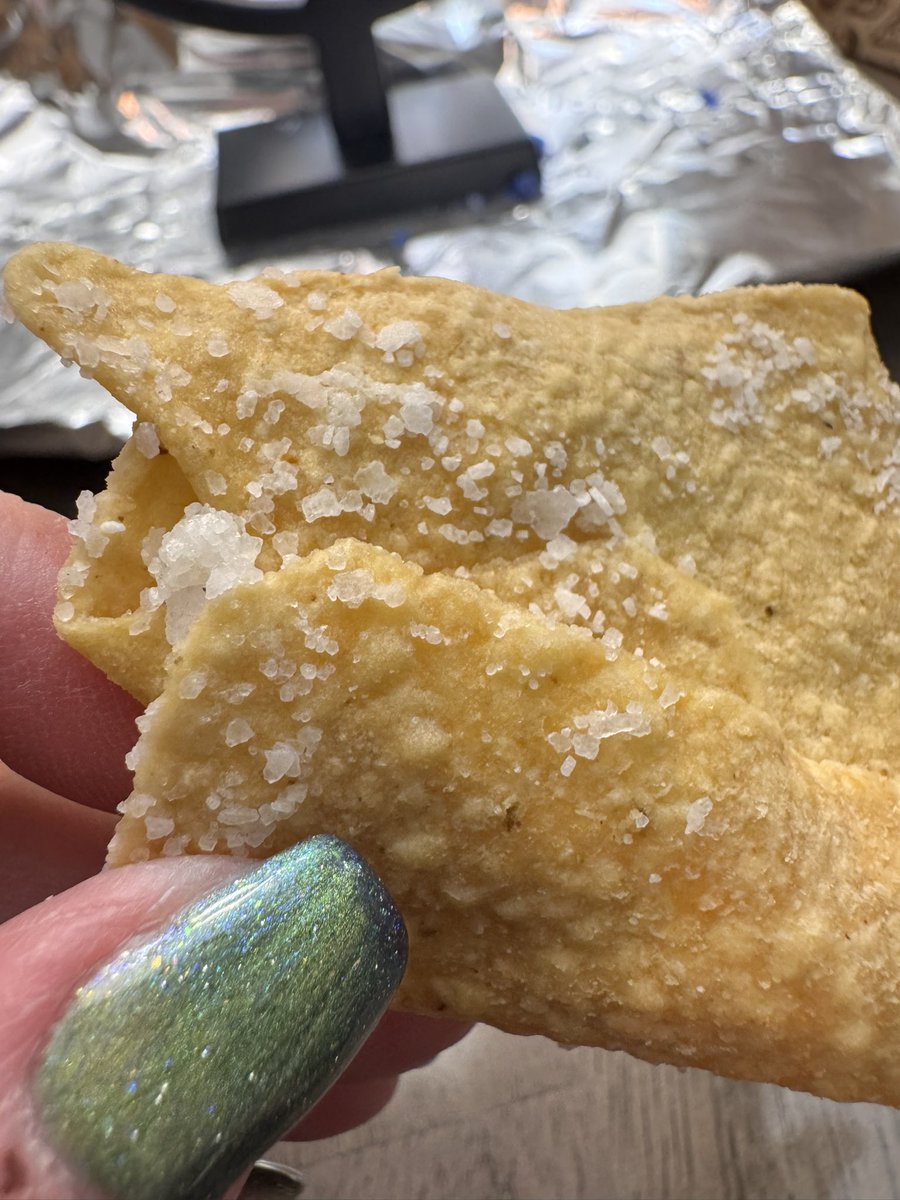 Greetings from Michigan, where salt does double duty as ice melt and a chip seasoning. <a href="/ChipotleTweets/">Chipotle</a>