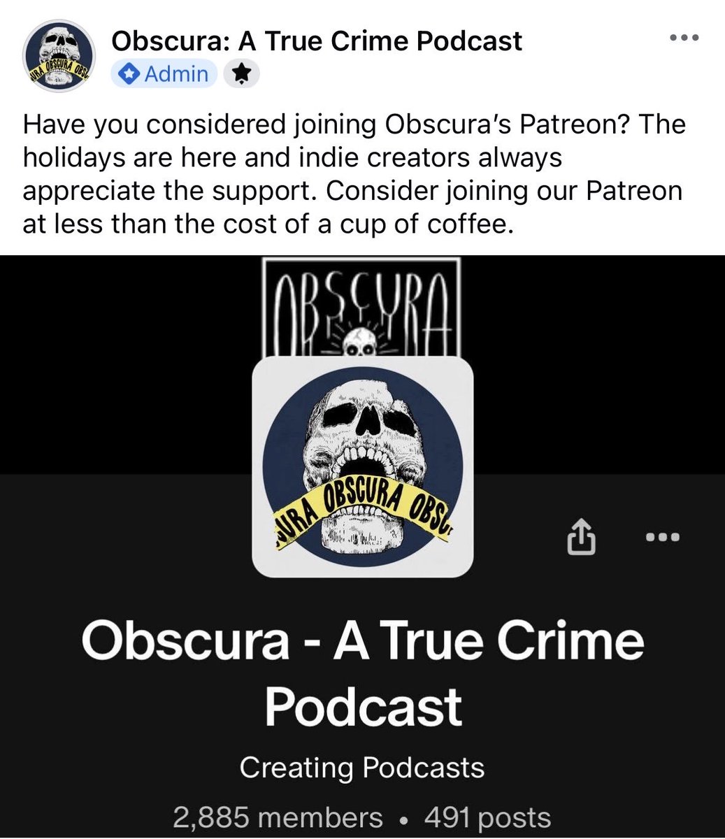 Obscura: A True Crime Podcast (@obscuracrimepod) on Twitter photo 