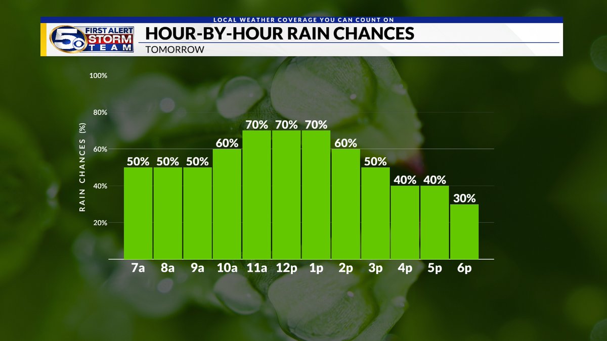 Rain will pick up by daybreak Thursday. Have the umbrellas ready to go. Although unlikely, a strong storm along the immediate coast cannot be ruled out. tinyurl.com/yd2nxwbn