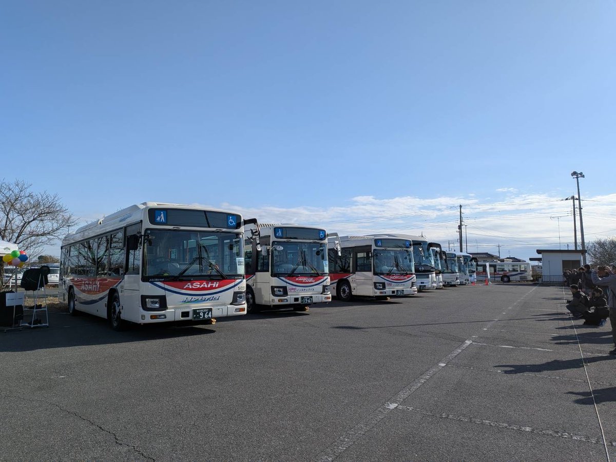 12月13日（土）に開催された、朝日自動車グループ合同会社説明会＆バス