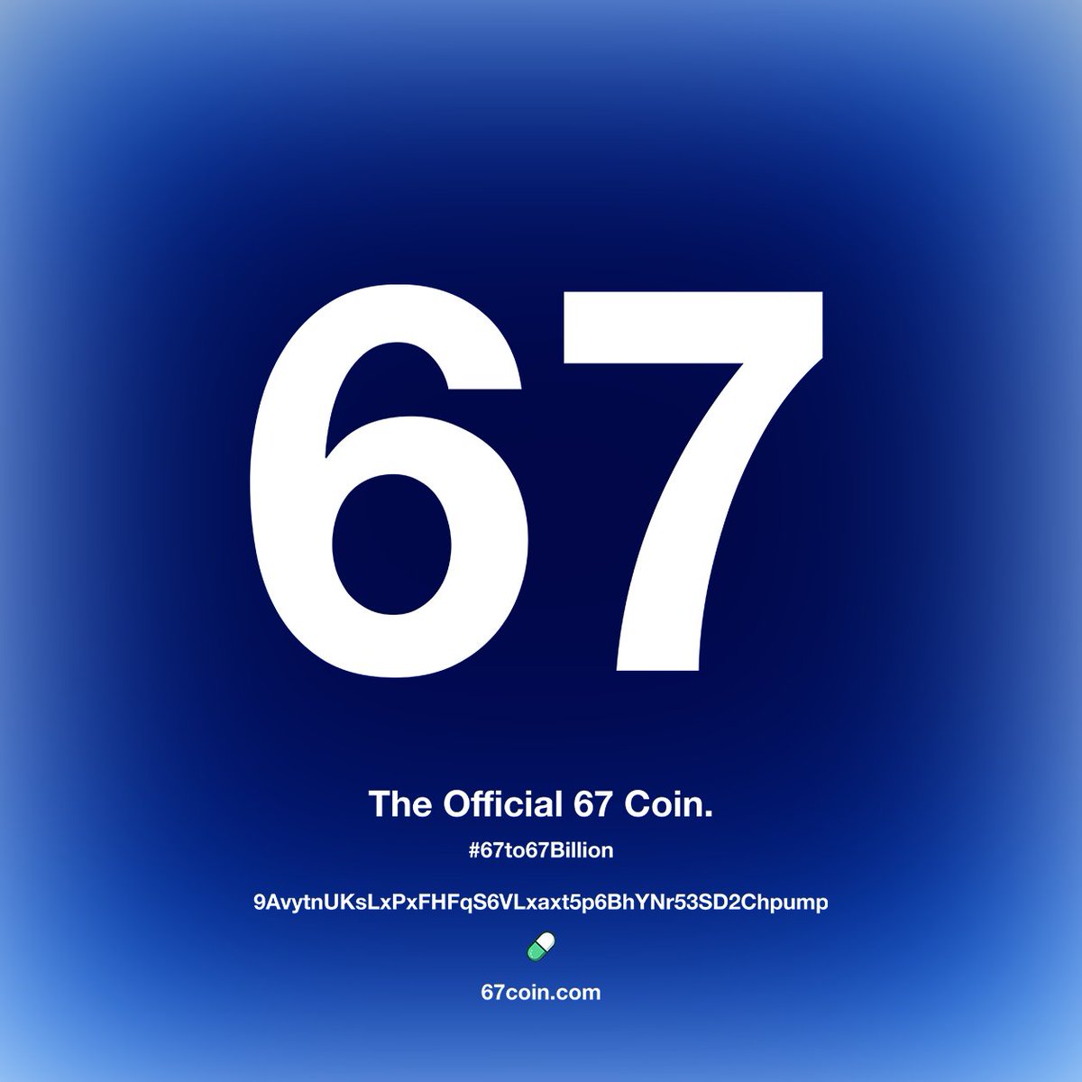 The Official 67 Coin tweet media