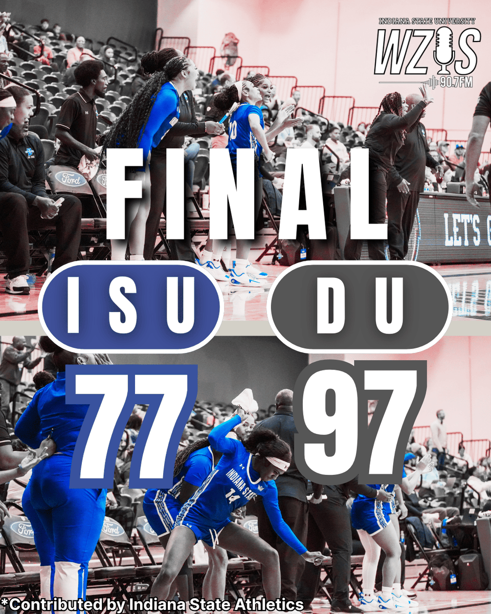 FINAL!! Sycamores take a tough loss against Drake and will now travel to play Michigan State.