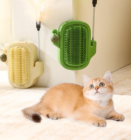 james07150715's tweet image. #Cat Toys #Scratching Toy for Cats #Catnip Toys

Can be affixed anywhere, such as walls, cabinets, or table legs.
Sticks firmly and won't come off easily.
The soft bristles make it easy for cats to groom themselves and scratch their itches.