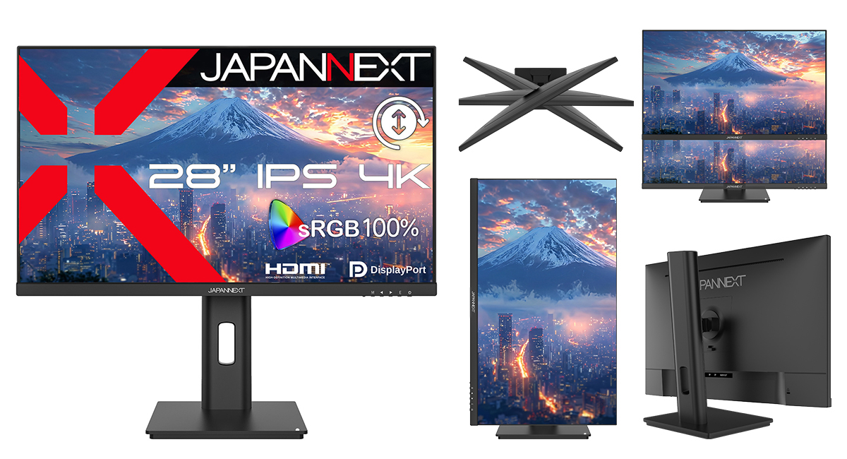 🎉\本日発売!/🎉 🆕28インチ IPSパネル搭載 4K液晶モニター🖥️ 超高