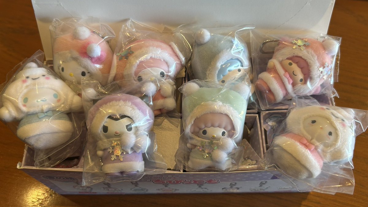 サンリオちびっとも雪の精こんな順番だった〜😊カワイイ