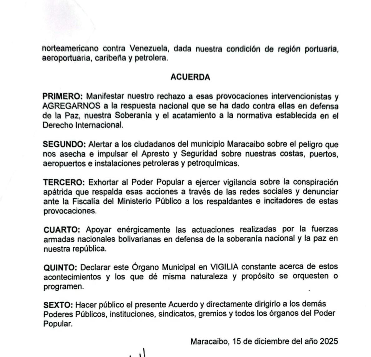 Concejo Municipal de Maracaibo.