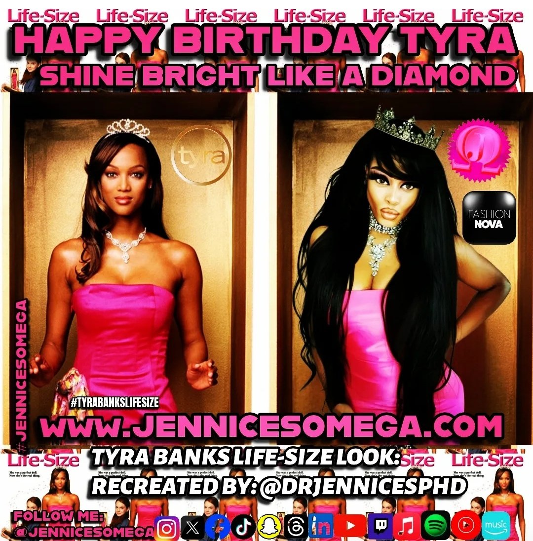 DrJennicesPHD's tweet photo. HAPPY BDAY #TYRABANKS
SHINE BRIGHT LIKE A💎 BE A ⭐ &amp;  #SMIZE

#CHRISTMASEVERYDAY
https://t.co/XjLt3anSpQ

#DIAMONDCAVIARCONNECTION
#TYRABANKSLIFESIZE #BARBIE #MATTEL #FASHIONNOVA  #JENNICESOMEGA #DRJENNICESPHD #BABYHAIRLLC  
#JENNICESOMEGALLC #JENNICESQUOIS https://t.co/WSdxSwRtxf