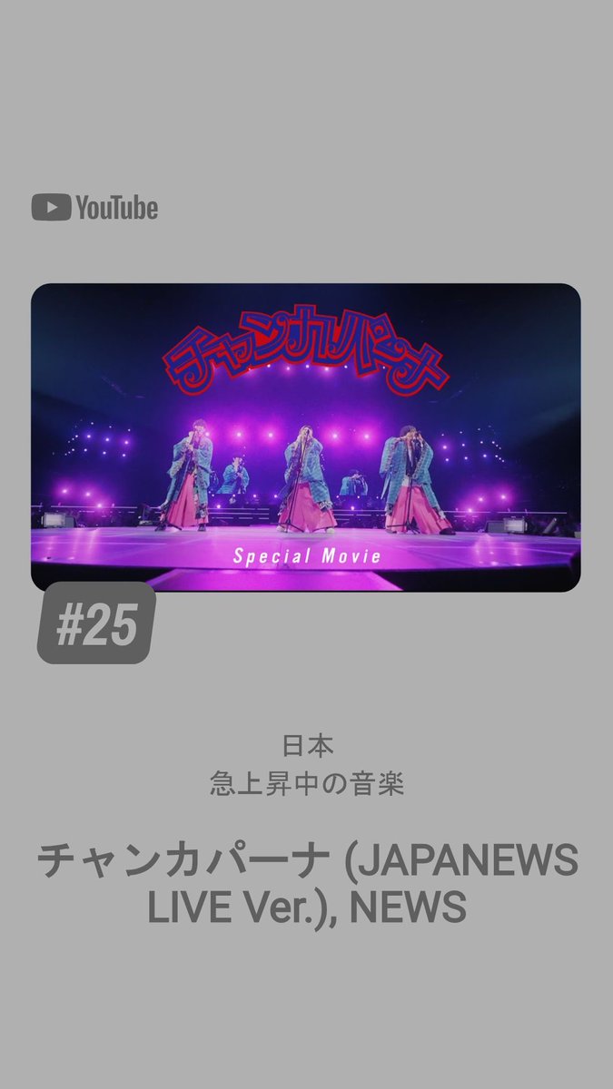 チャンカパーナ急上昇25位！！！ #チャンカパーナ #にゅうちゅうぶ