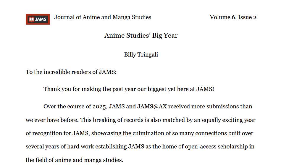 JAMS - @Anime Expo Conference! tweet media