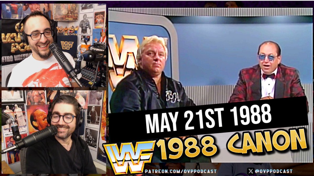 ovppodcast's tweet image. FINALLY, Prime Time's got a brand new set!

PLUS:  Rodger Kent is here. Contain your excitement.

Watch the 5/21/1988 WWF Canon with us here:
youtube.com/watch?v=frZzUG…