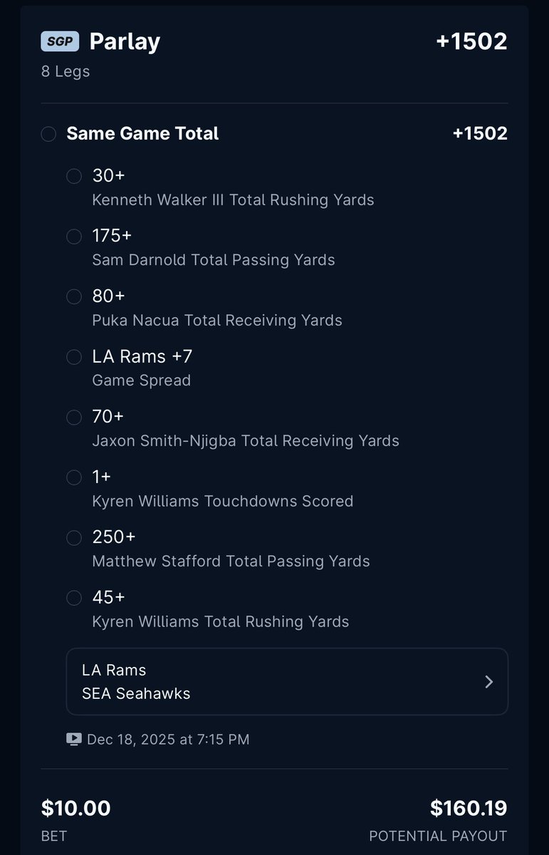 CoreIV7's tweet photo. CORE IV | FREE PLAY

Same game.
One script.
Correlated volume.

Free look for the timeline — discipline still applies.

#NFL #SportsBetting https://t.co/tNJr9Niw7r