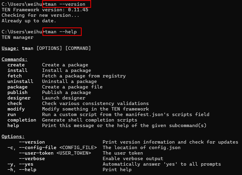 wei_hu_tw's tweet photo. Windows users, your life just got easier! 📦

You can now install the TEN Framework CLI (tman) directly via Winget. Say goodbye to manual setups and hello to instant development.

Just run: winget install ten-framework.tman

Give it a spin! 👇 https://t.co/Ct8Yp9V6xc https://t.co/tqu94zJq5Z