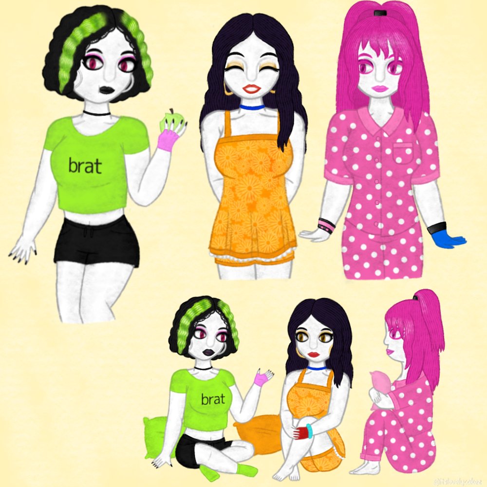itslovelycakez's tweet photo. They just wanna have fun! 🧡🩷💚

#Justdance #jd #justdance2026 #jdpoppy #jdjett #jdjulia #justdancefanart #justdancefandom https://t.co/sk8fus55Df