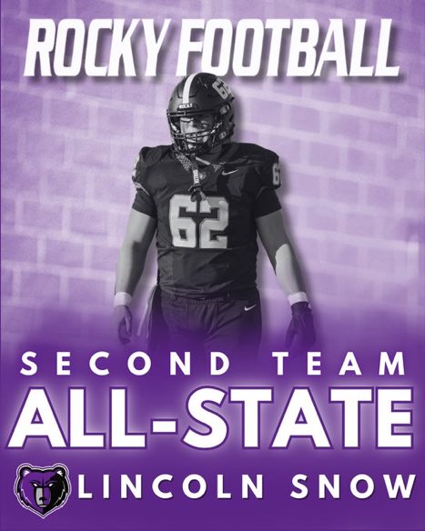 LincolnSnow2026's tweet photo. I’m grateful to be named 2nd team all state for 6A and motivated to keep proving myself at the next level.
@gorockyfootball 
@208ITTA 
@IdahoRecruitHub 
@PrepRedzoneID 
@trackitsports 
@74Coach 
@Coach_Criner https://t.co/9ETy5lfZcj