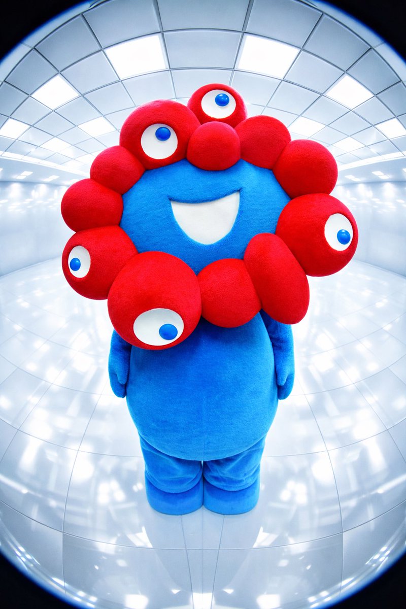 どちら様ですか？」 「ミャクミャクだよ」 可愛い〜😆🩷