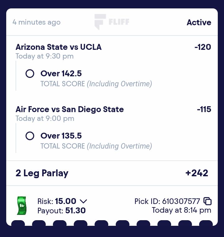 Loving this a lot 💯👌 high possiblity of money 💸 College  Basketball 🏀 #fliffpicks #cbbpicks #sportbetting #totalscore