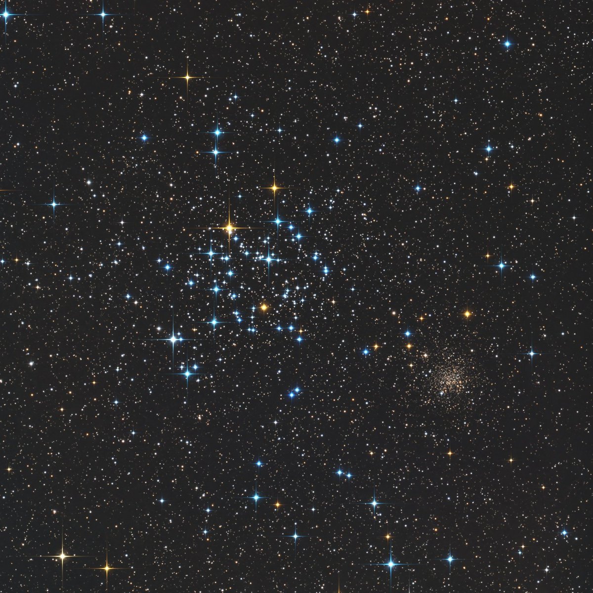 M35 and NGC 2158 in Gemini