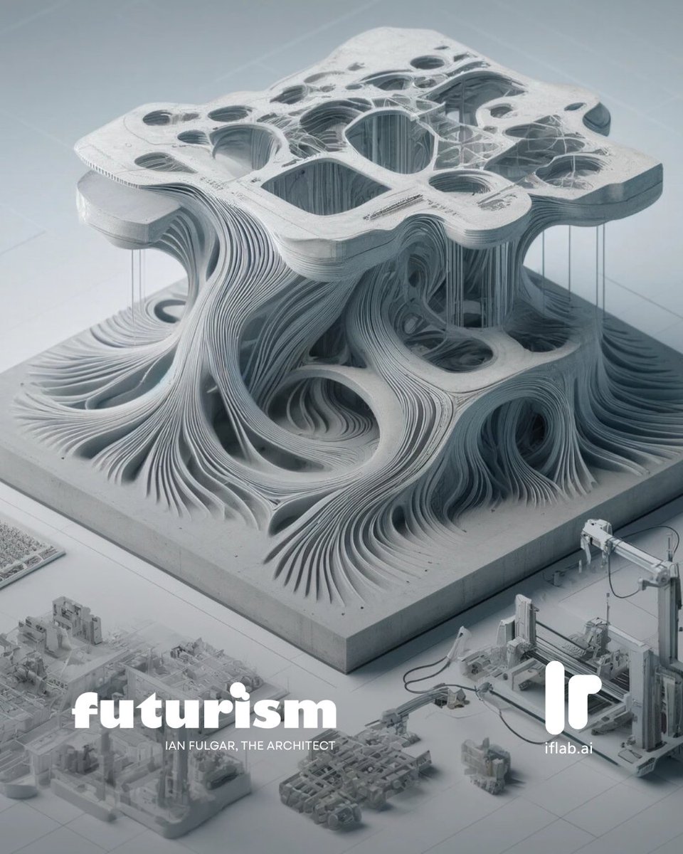 ianfulgar's tweet image. Design becomes a form of cognition. Every contour here is a calculation shaped by data, light, and energy. Architecture begins to design itself through learning systems. #iflabai #aiarchitecture #computationaldesign #futuristicarchitecture #generative #futurecities