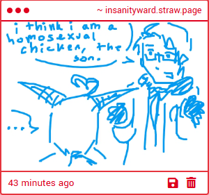 Insanityloss_'s tweet photo. STOP WITH THE HOMOSEXUAL CHICKEN IM HGONN FR3EAK

https://t.co/DD1LfLLgRp https://t.co/Ms6FCuV3Oq