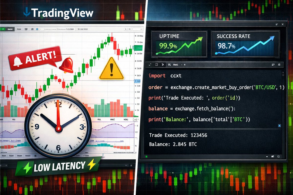 pickmytrade's tweet photo. TradingView vs Python: Which wins for automation reliability in 2025? Don't let webhook latency kill your trades!
Dive into our latest blog comparing setups, updates.
Read now: https://t.co/GBp6ylOyeb

#TradingView #PythonTrading #AutomationReliability https://t.co/kr7UasMQ3r