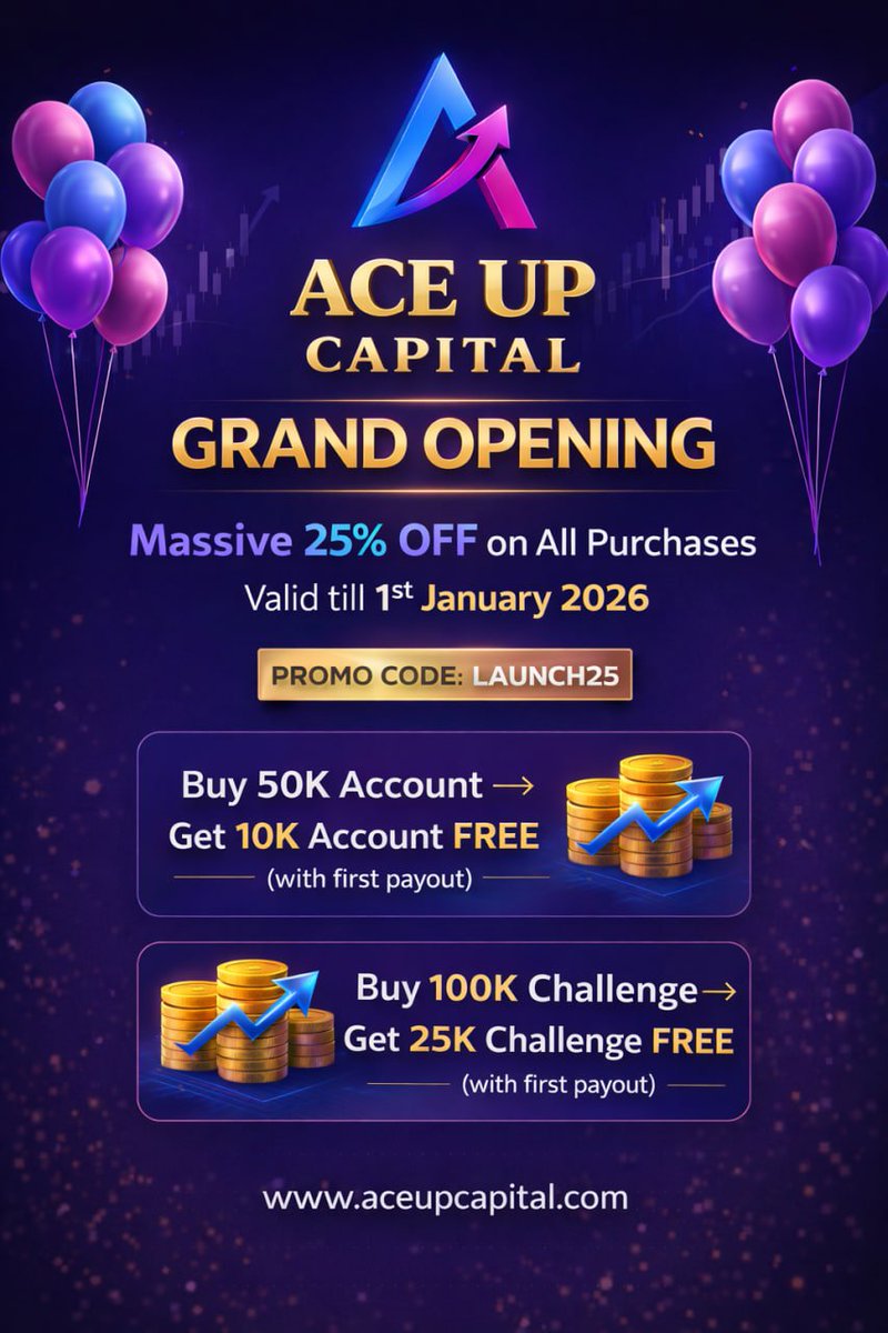 🚀 LAUNCH PROMO ANNOUNCEMENT 🚀

We are getting very close to our official launch, and to celebrate this milestone we are excited to offer a special launch promotion for our community!

💼 Whether you’re a disciplined trader or aiming to scale your Forex trading career, this is