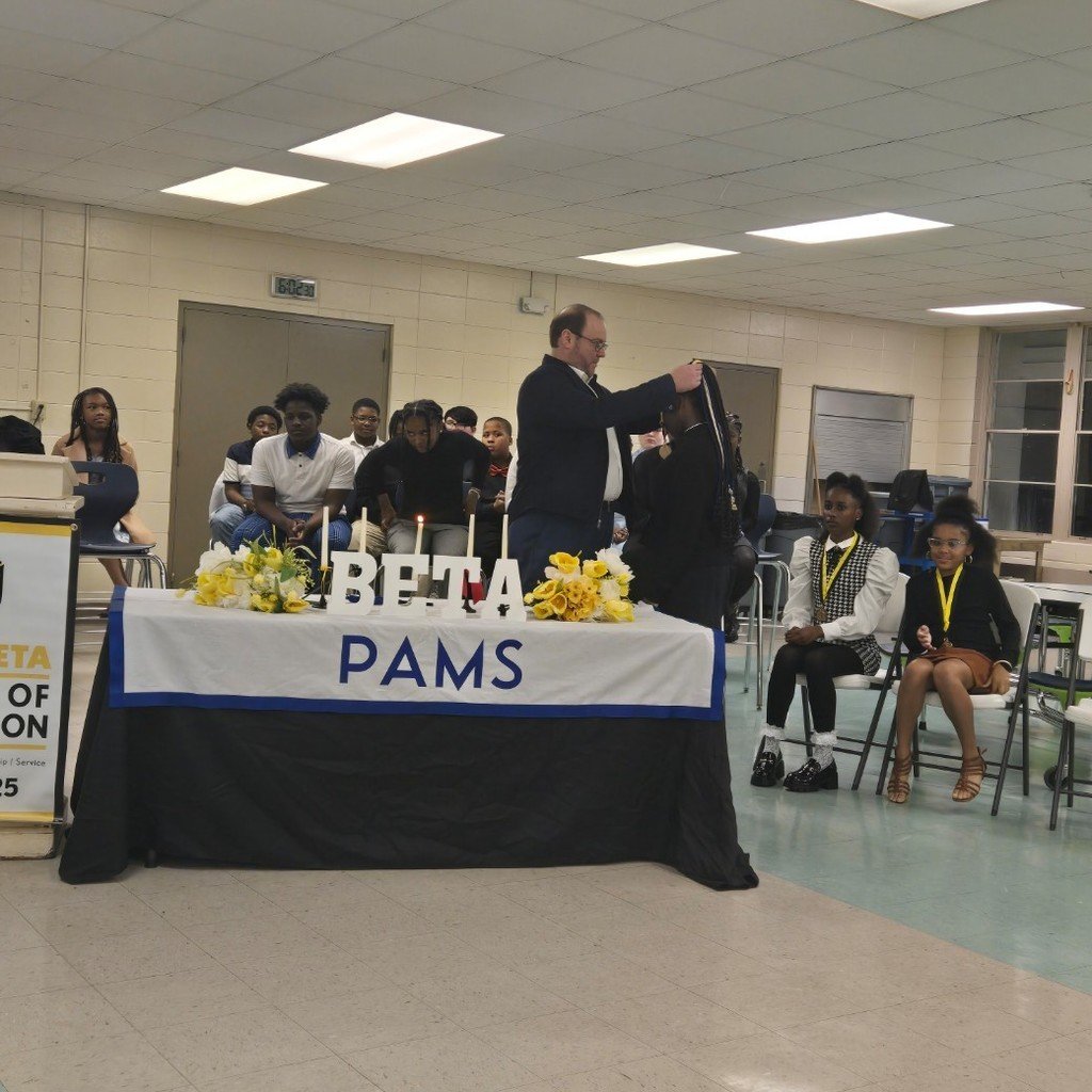 Congratulations to our new BETA members on your induction into this prestigious organization!!💙🤍🎉